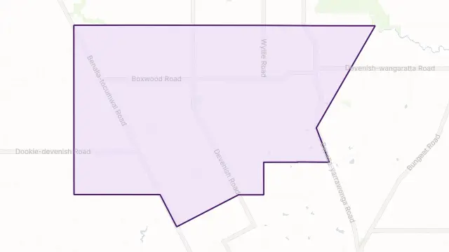 Devenish Area Boundary Map
