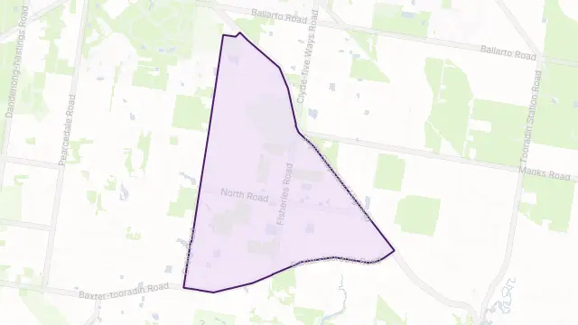 Devon Meadows Area Boundary Map