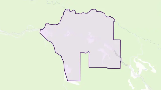 Dinner Plain Area Boundary Map