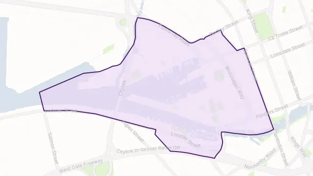 Docklands Area Boundary Map