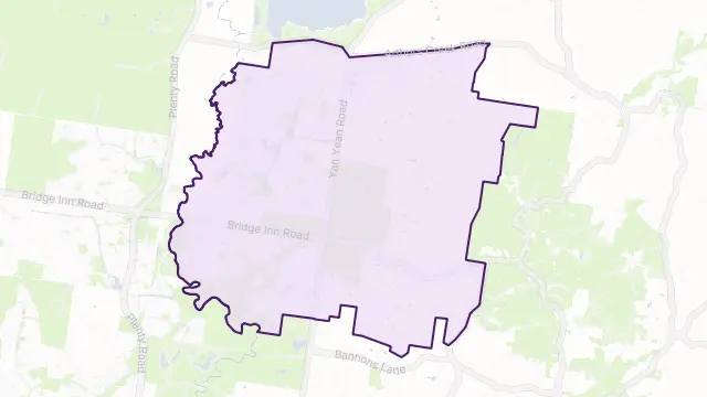 Doreen Area Boundary Map