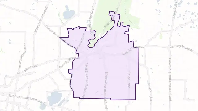 Dunkeld Area Boundary Map