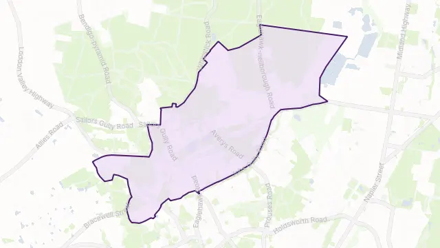 Eaglehawk Area Boundary Map