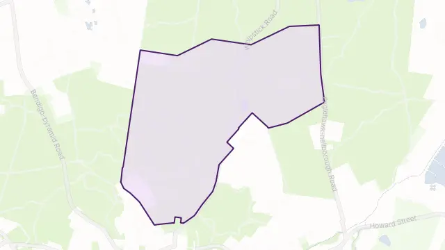 Eaglehawk North Area Boundary Map