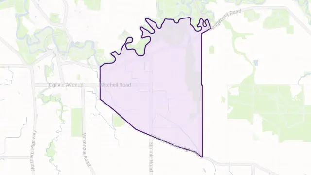 Echuca Village Area Boundary Map