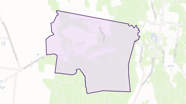 Eganstown Area Boundary Map