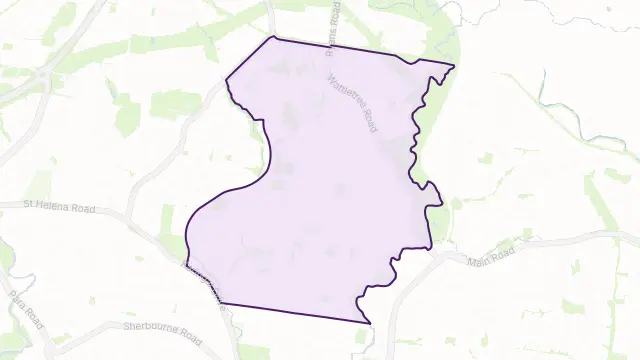 Eltham North Area Boundary Map