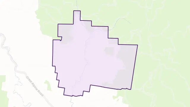 Ensay North Area Boundary Map