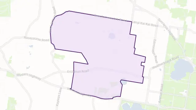 Ercildoune Area Boundary Map