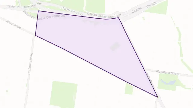 Essendon North Area Boundary Map
