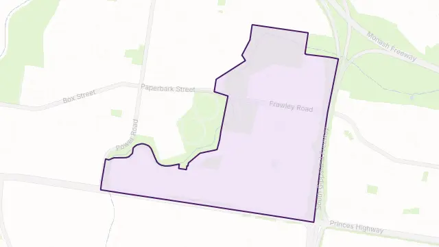 Eumemmerring Area Boundary Map