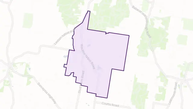 Evansford Area Boundary Map