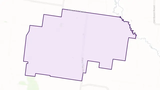 Fiery Flat Area Boundary Map