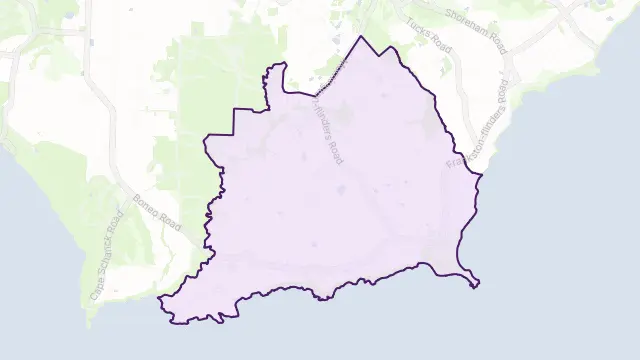 Flinders Area Boundary Map