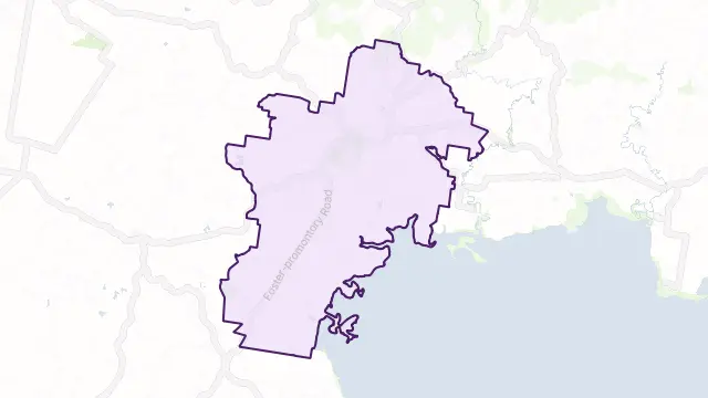 Foster Area Boundary Map