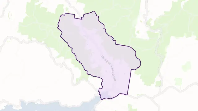 Georges Creek Area Boundary Map