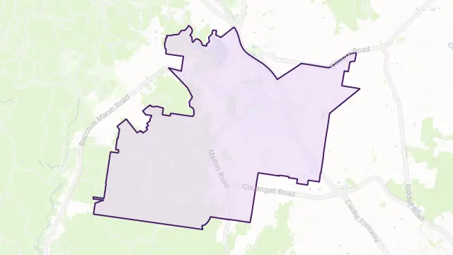 Gisborne Area Boundary Map