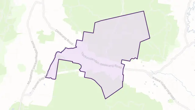 Glen Creek Area Boundary Map