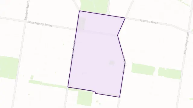 Glen Huntly Area Boundary Map