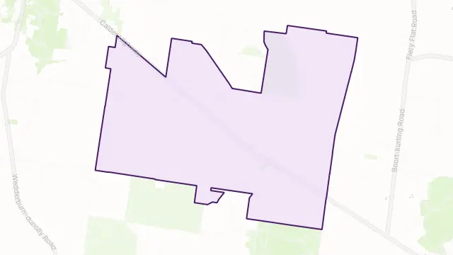 Glenalbyn Area Boundary Map