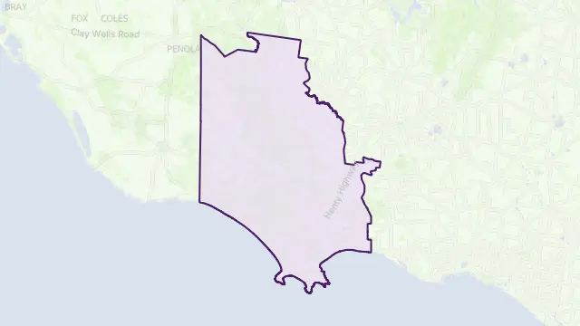 Glenelg Council Area Boundary Map