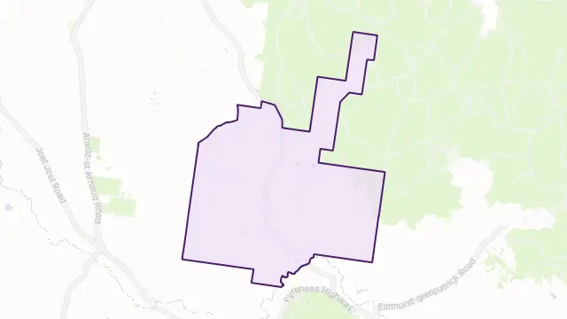 Glenlofty Area Boundary Map
