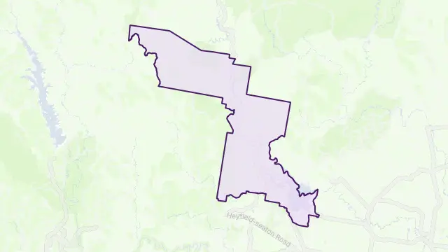 Glenmaggie Area Boundary Map