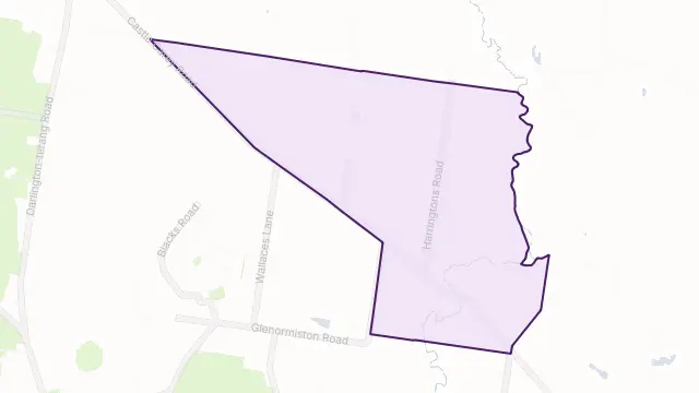 Glenormiston North Area Boundary Map