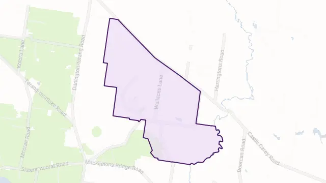 Glenormiston South Area Boundary Map