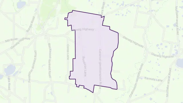 Glenthompson Area Boundary Map