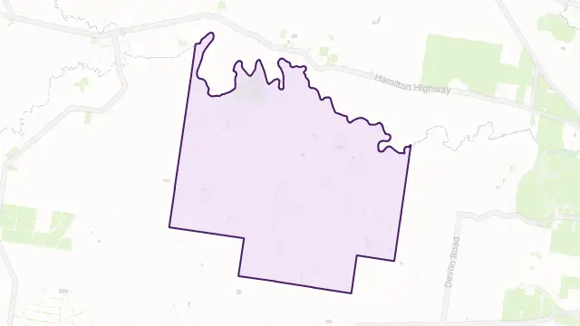 Gnarwarre Area Boundary Map