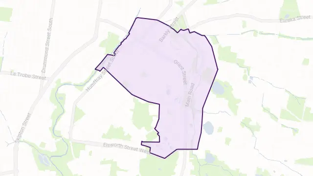 Golden Point Area Boundary Map