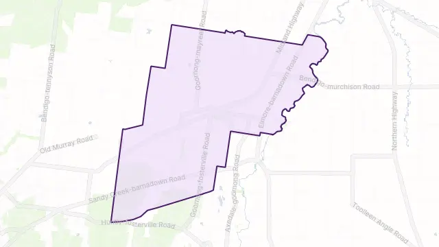 Goornong Area Boundary Map
