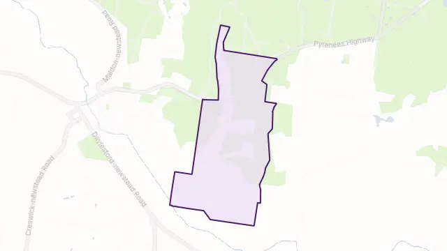 Green Gully Area Boundary Map