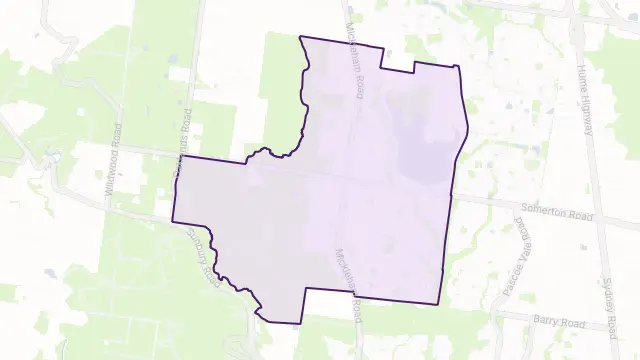 Greenvale Area Boundary Map
