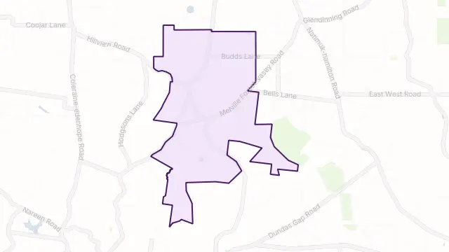 Gringegalgona Area Boundary Map