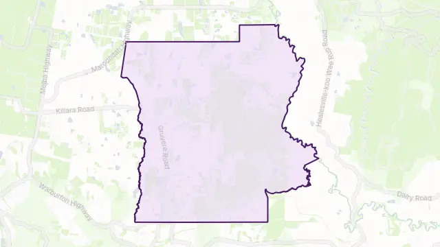 Gruyere Area Boundary Map