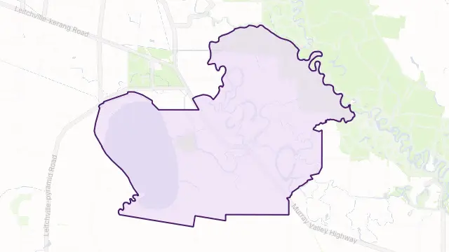 Gunbower Area Boundary Map