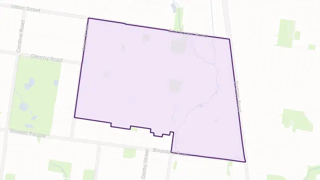 Hadfield Area Boundary Map