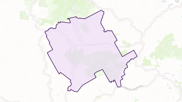 Hallston Area Boundary Map