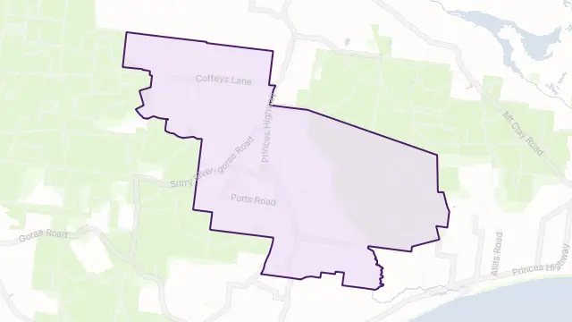 Heathmere Area Boundary Map