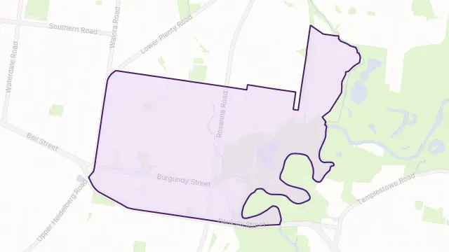 Heidelberg Area Boundary Map