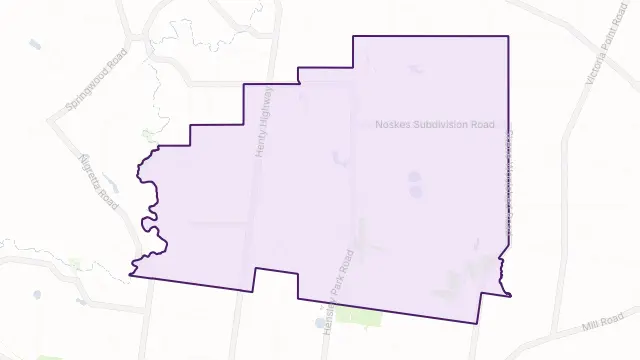 Hensley Park Area Boundary Map
