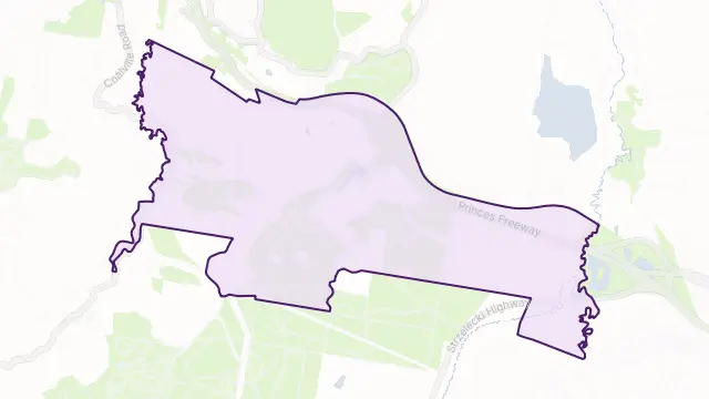 Hernes Oak Area Boundary Map