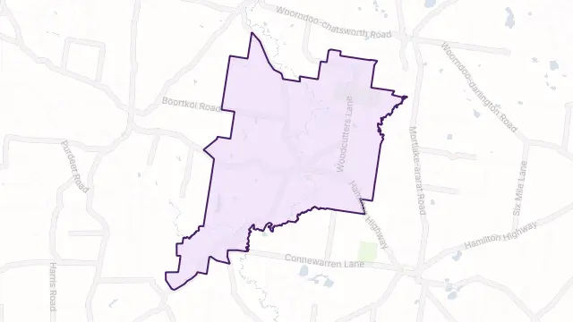 Hexham Area Boundary Map