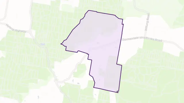 Hiamdale Area Boundary Map
