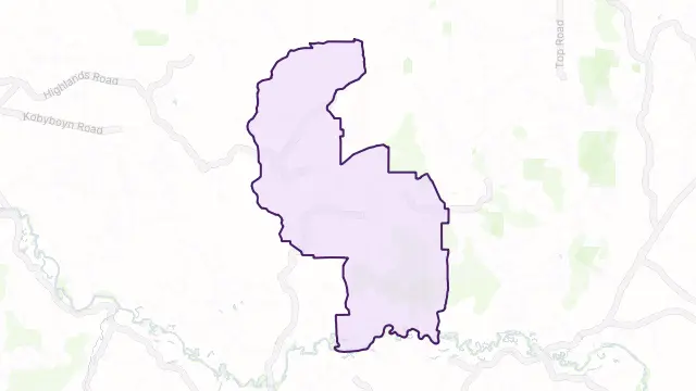 Highlands Area Boundary Map