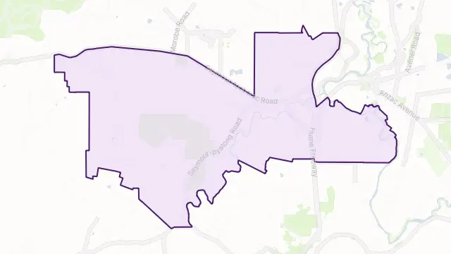 Hilldene Area Boundary Map