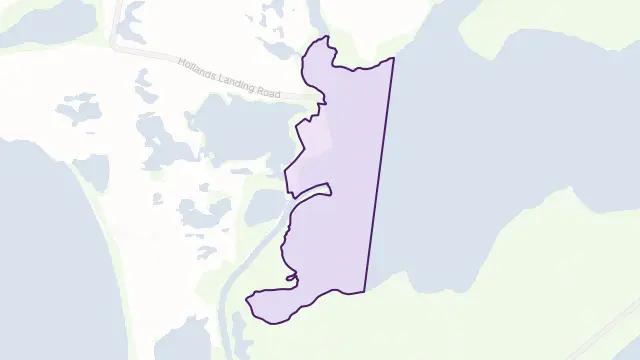 Hollands Landing Area Boundary Map