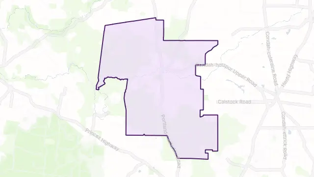 Hotspur Area Boundary Map